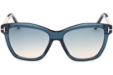 Zonnebril Tom Ford Lucia FT1087 90P Vierkant Blauw