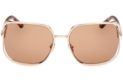 Zonnebril Tom Ford Goldie FT1092 28E Vierkant Goud