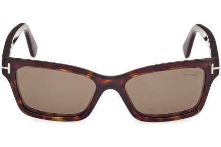 Zonnebril Tom Ford Mikel FT1085 52H Polarized Vierkant Havana