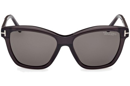 Zonnebril Tom Ford Lucia FT1087 05D Polarized Vierkant Zwart