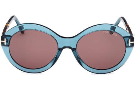 Zonnebril Tom Ford Seraphina FT1088 90E Ronde Blauw