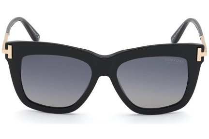 Zonnebril Tom Ford FT0822 01D Polarized Vierkant Zwart