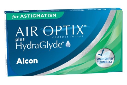 Contactlenzen Maandelijks Air Optix plus HydraGlyde voor Astigmatisme (6 lenzen)