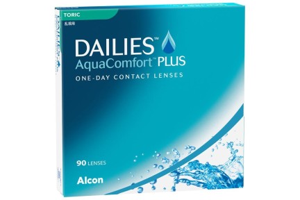 Contactlenzen Dagelijks Dailies AquaComfort Plus Toric (90 lenzen)