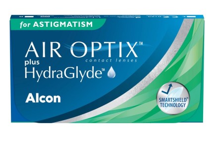 Contactlenzen Maandelijks Air Optix plus HydraGlyde voor Astigmatisme (6 lenzen)