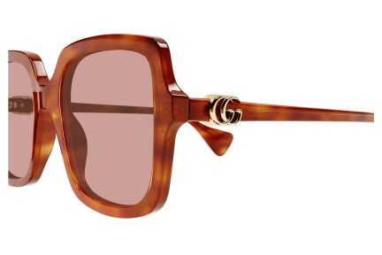 Zonnebril Gucci GG1070S 002 Vierkant Havana