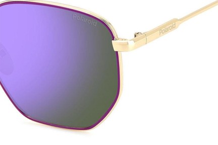 Zonnebril Polaroid PLD6214/S/X S9E/MF Polarized Rechthoekige Goud