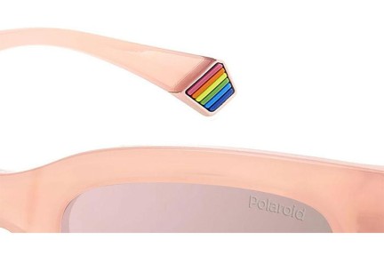 Zonnebril Polaroid PLD6213/S/X 35J/JQ Polarized Rechthoekige Roze