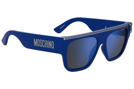 Zonnebril Moschino MOS165/S PJP/XT Flat Top Blauw