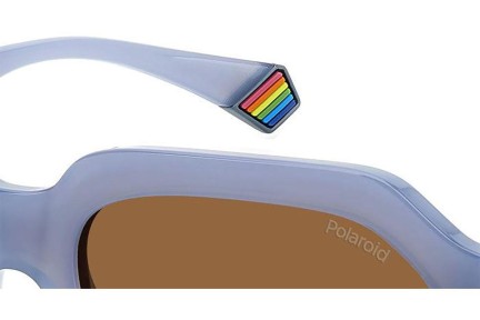 Zonnebril Polaroid PLD6212/S/X MVU/HE Polarized Rechthoekige Blauw