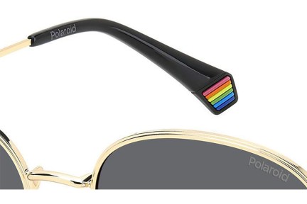 Zonnebril Polaroid PLD6215/S/X 2F7/M9 Polarized Ronde Goud