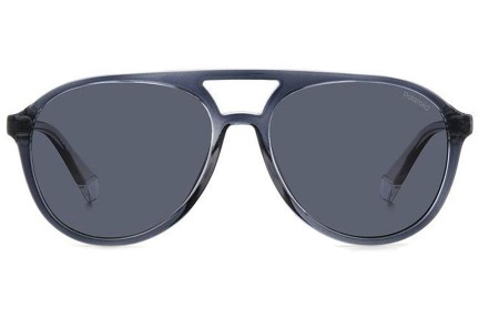 Zonnebril Polaroid PLD4162/S 09V/C3 Polarized Pilot Grijs