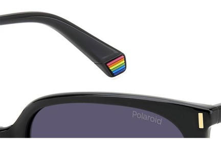 Zonnebril Polaroid PLD6218/S 807/WJ Polarized Vierkant Zwart