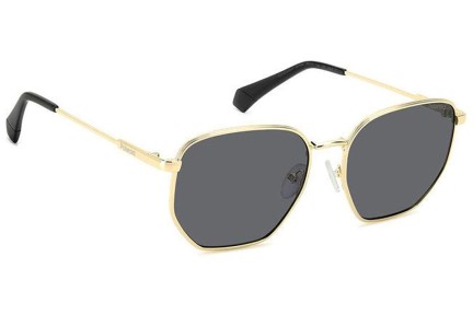 Zonnebril Polaroid PLD6214/S/X 2F7/M9 Polarized Rechthoekige Goud