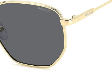 Zonnebril Polaroid PLD6214/S/X 2F7/M9 Polarized Rechthoekige Goud