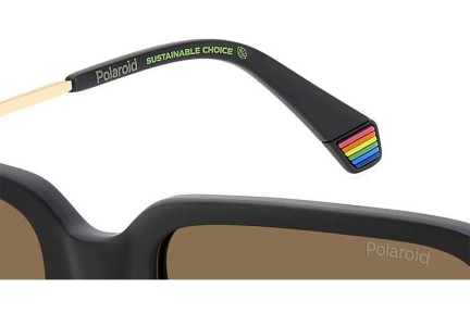 Zonnebril Polaroid PLD6220/S/X 003/SP Polarized Rechthoekige Zwart