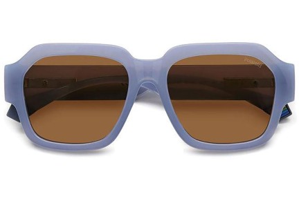 Zonnebril Polaroid PLD6212/S/X MVU/HE Polarized Rechthoekige Blauw