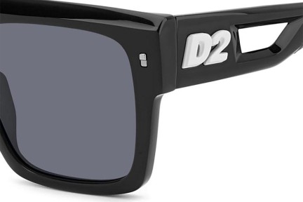 Zonnebril Dsquared2 D20127/S 80S/IR Flat Top Zwart