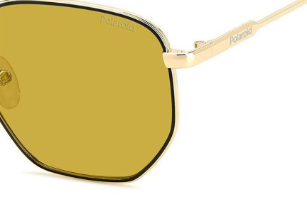 Zonnebril Polaroid PLD6214/S/X DYG/MU Polarized Rechthoekige Goud