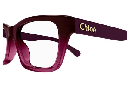 Brillen Chloe CH0242O 007 Rechthoekige Rood