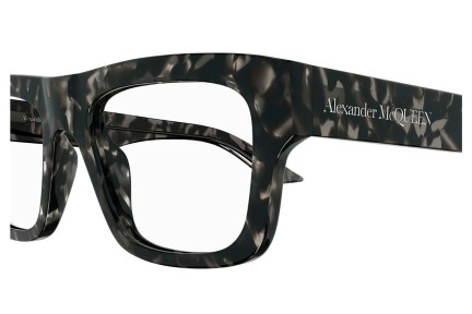 Brillen Alexander McQueen AM0452O 002 Rechthoekige Havana