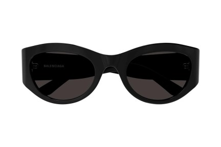 Zonnebril Balenciaga BB0330SK 001 Ronde Zwart