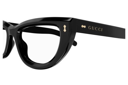 Brillen Gucci GG1521O 001 Cat Eye Zwart