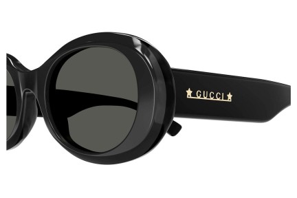 Zonnebril Gucci GG1587S 001 Ronde Zwart