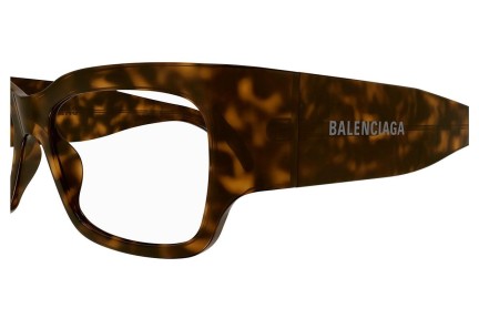 Brillen Balenciaga BB0332O 002 Vierkant Havana