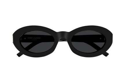 Zonnebril Saint Laurent SLM136 001 Ronde Zwart