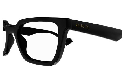 Brillen Gucci GG1539O 001 Vierkant Zwart