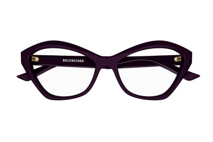 Brillen Balenciaga BB0341O 003 Cat Eye Paars