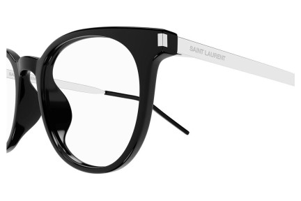 Brillen Saint Laurent SL683/F 001 Ronde Zwart