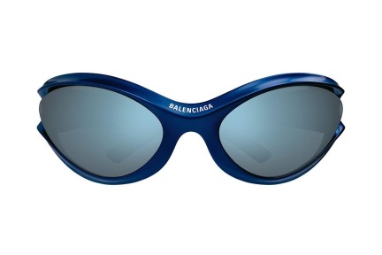 Zonnebril Balenciaga BB0317S 004 Ovaal Blauw