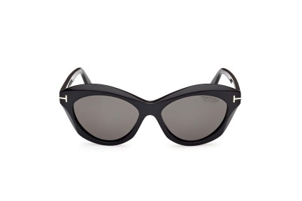 Zonnebril Tom Ford FT1111 01D Polarized Ovaal Zwart