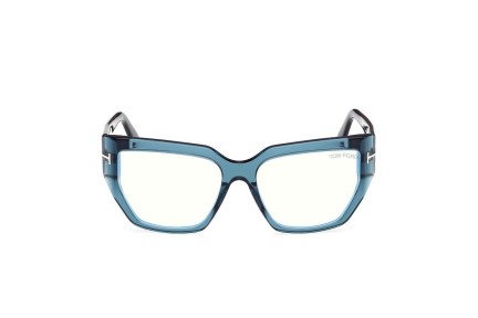 Brillen Tom Ford FT5951-B 092 Vierkant Blauw