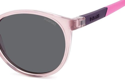 Zonnebril Polaroid Junior PLD8059/S 35J/M9 Polarized Ronde Roze