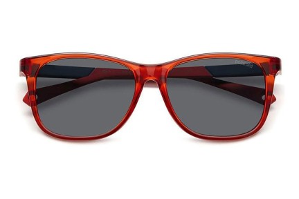 Zonnebril Polaroid Junior PLD8058/S C9A/M9 Polarized Rechthoekige Rood