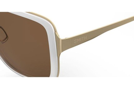 Zonnebril Smith AVELINE VK6/SP Polarized Vierkant Wit