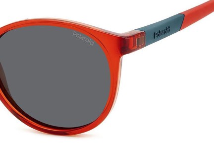 Zonnebril Polaroid Junior PLD8059/S C9A/M9 Polarized Ronde Rood