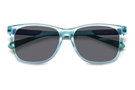 Zonnebril Polaroid Junior PLD8058/S MVU/M9 Polarized Rechthoekige Blauw