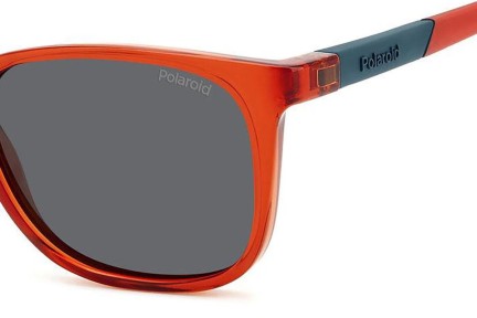 Zonnebril Polaroid Junior PLD8058/S C9A/M9 Polarized Rechthoekige Rood