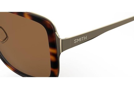 Zonnebril Smith AVELINE 086/L5 Polarized Vierkant Havana