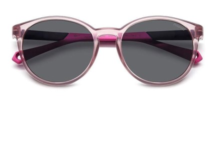 Zonnebril Polaroid Junior PLD8059/S 35J/M9 Polarized Ronde Roze