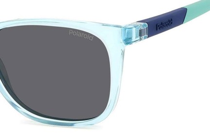 Zonnebril Polaroid Junior PLD8058/S MVU/M9 Polarized Rechthoekige Blauw