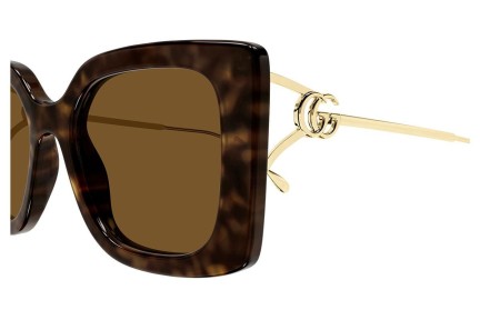 Zonnebril Gucci GG1567SA 002 Rechthoekige Havana