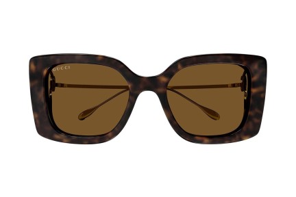 Zonnebril Gucci GG1567SA 002 Rechthoekige Havana