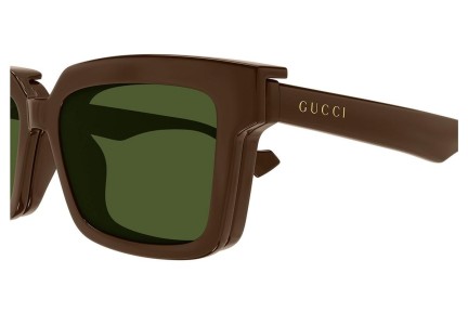 Zonnebril Gucci GG1543S 002 Rechthoekige Bruin