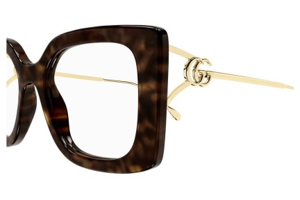 Brillen Gucci GG1567O 002 Rechthoekige Havana