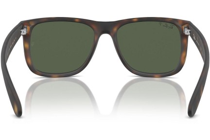 Zonnebril Ray-Ban Justin RB4165 865/9A Polarized Vierkant Havana